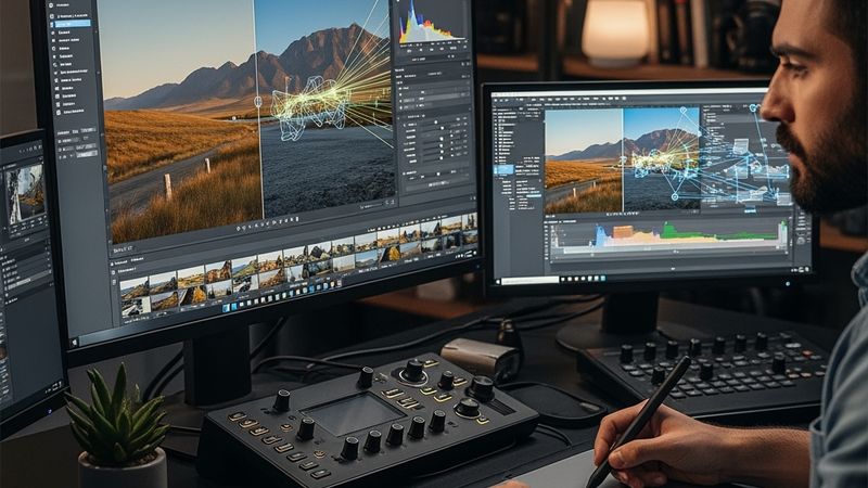 Yapay zeka ile fotoğraf düzenleme - AI photo editing teknolojisi gösterimi