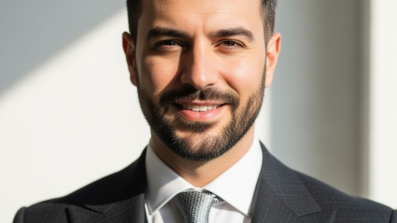 Girişimci tarzı yapay zeka portresi - modern iş dünyası fotoğrafı
