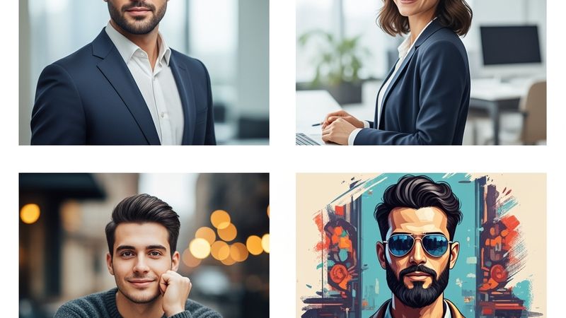 Profesyonel AI avatar örnekleri - LinkedIn ve kurumsal kullanım