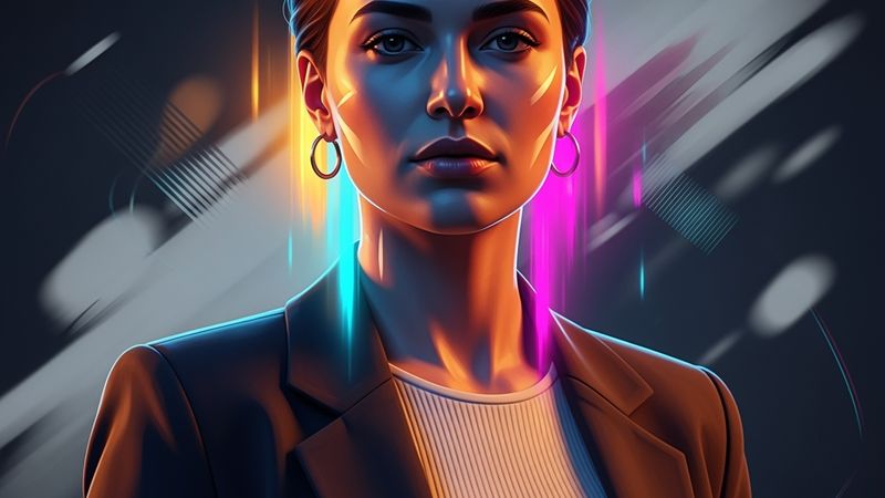 Sanatsal stil AI avatar örneği