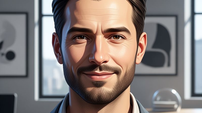 Casual stil AI avatar örneği