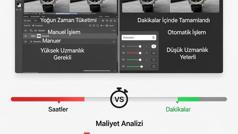 Geleneksel fotoğraf düzenleme vs AI düzenleme karşılaştırması